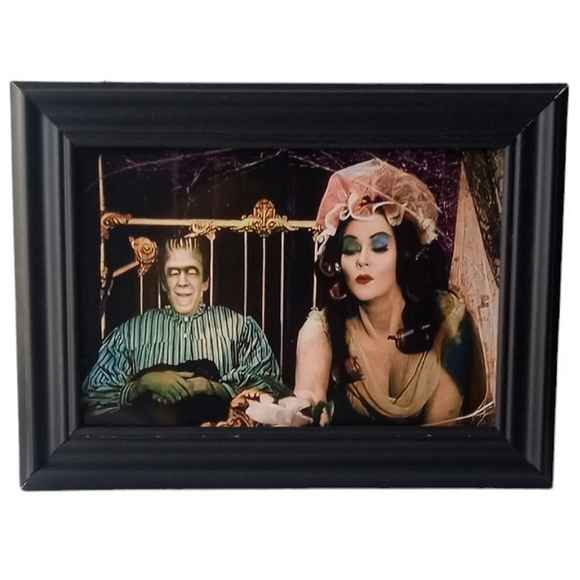 Herman Munster The Munsters lilly Vintage Retro Horror 60s framed photo print - Picture 2 of 4